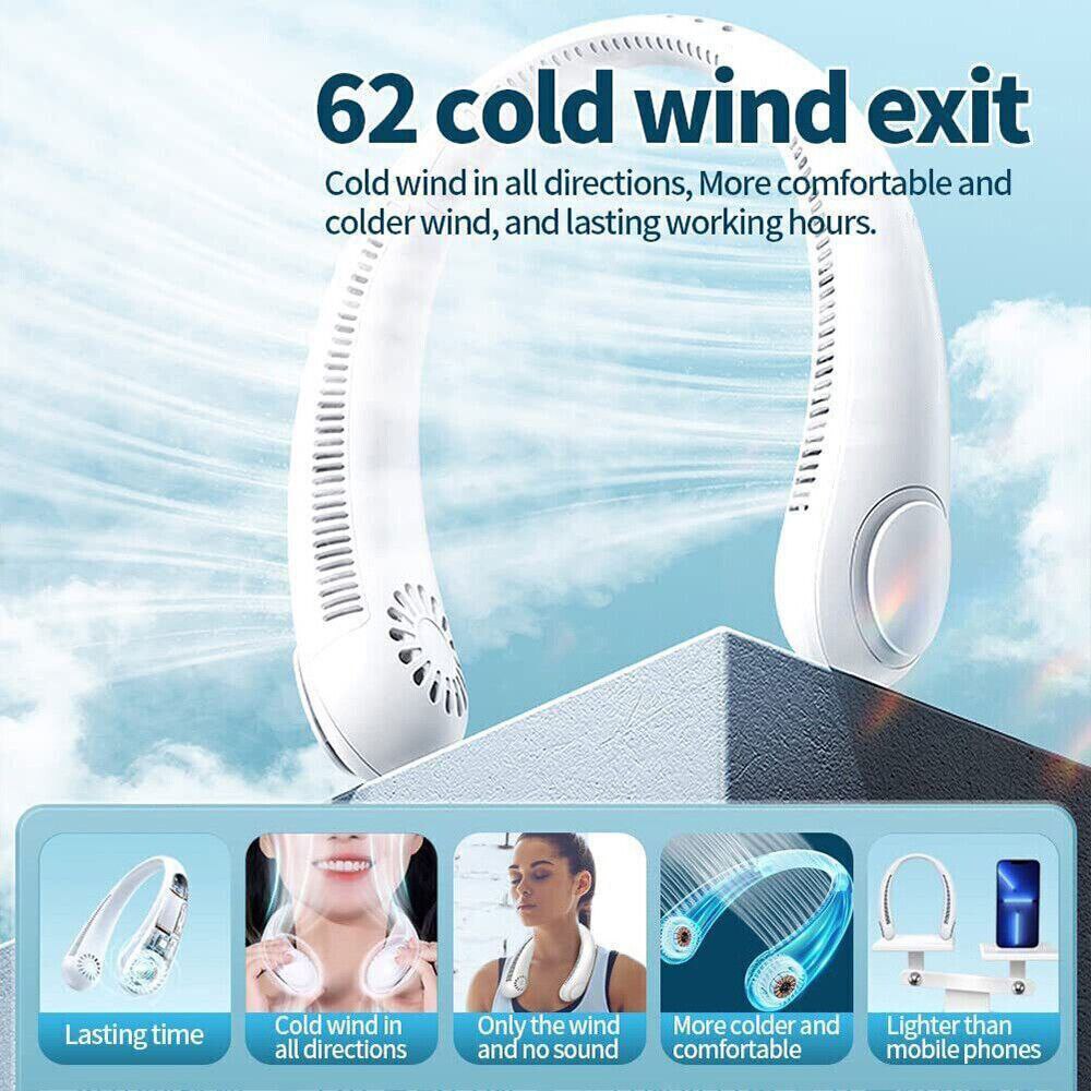 Rechargeable neck air conditioner